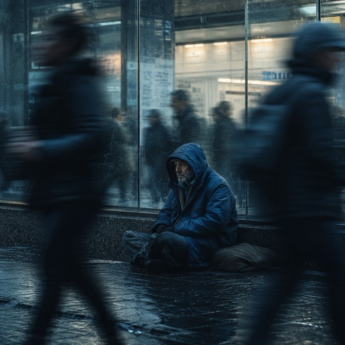 The Man Dressed in Blue